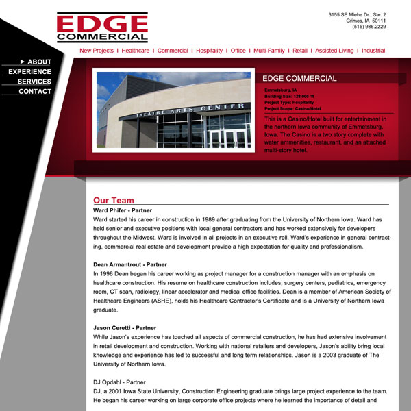 Edge Commercial Website