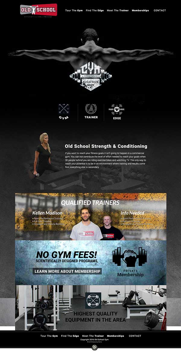 Old School Gym Website