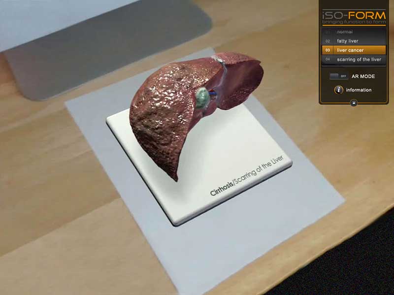 Liver Augmented Reality Interface Design