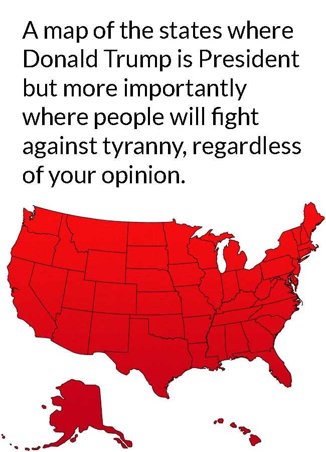 MEME red map of tyranny fighters.