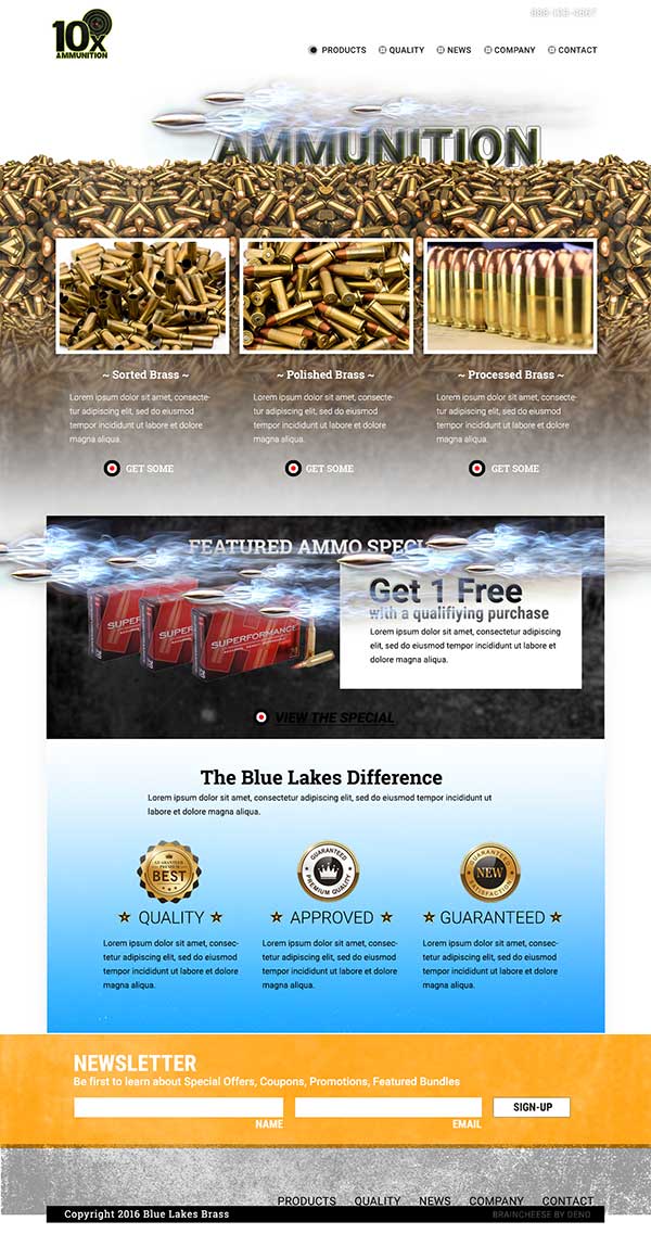 Blue Lakes Brass Website