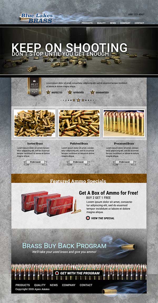 Blue Lakes Brass Website