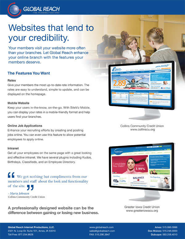 Credit Union Brochure