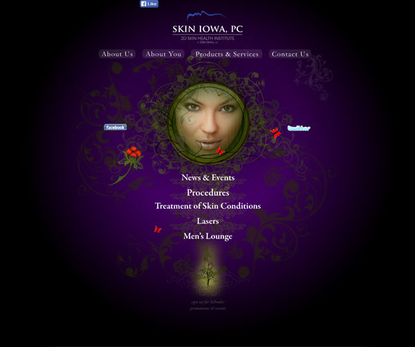 Skin Iowa Website Homepage