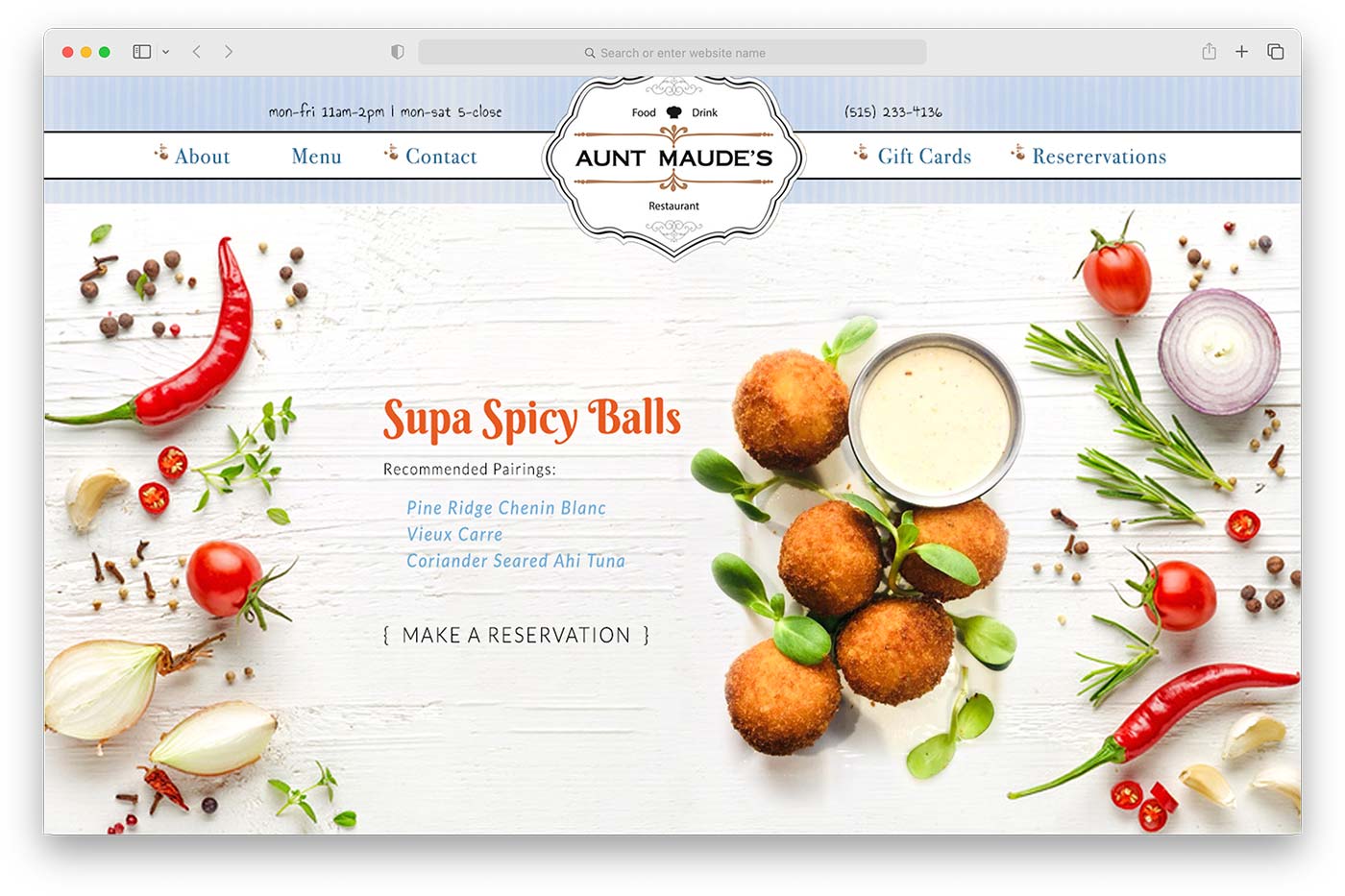 Aunt Maude's Banner Mockup
