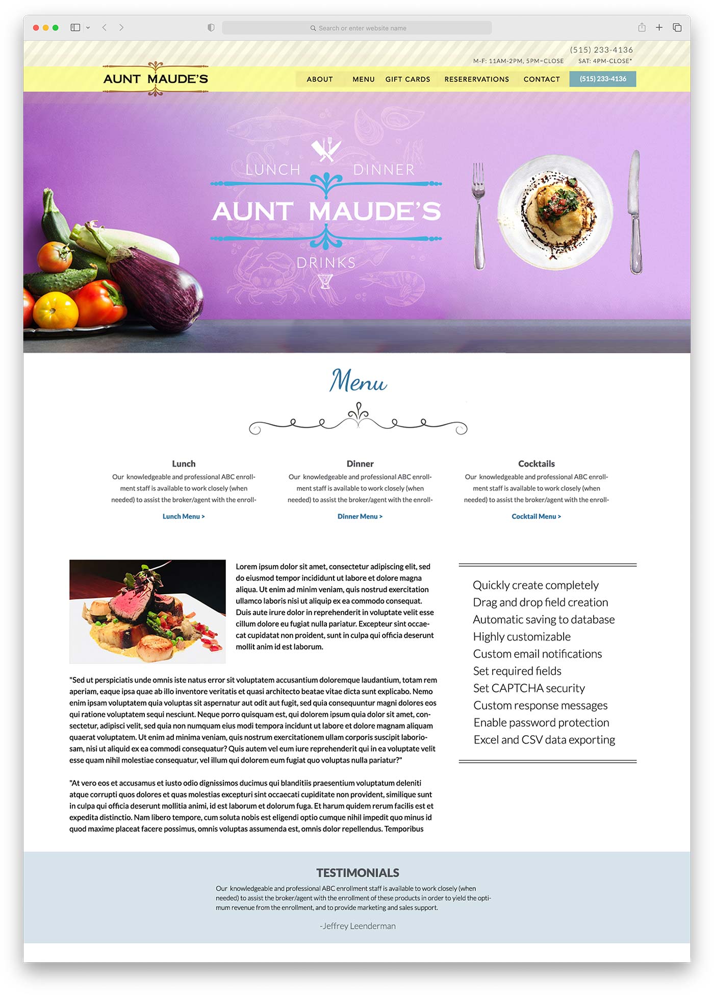 Aunt Maude's Colorful Mockup