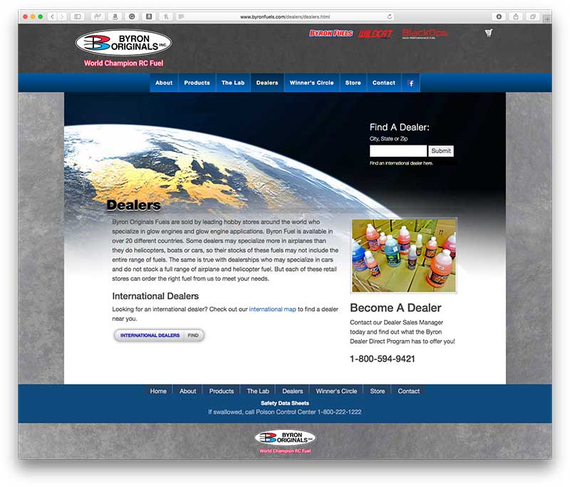 Dealer Page Byron