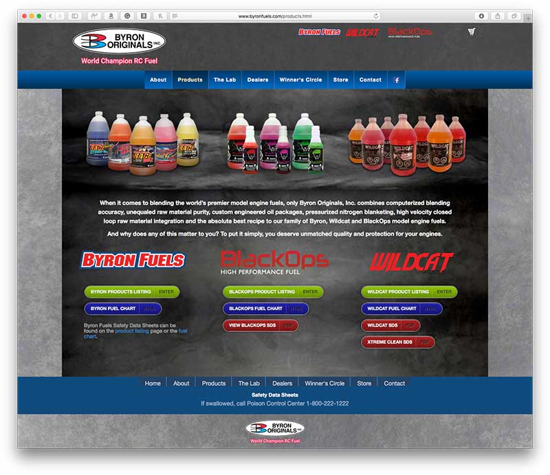 Byron Fuels eCommerce Website