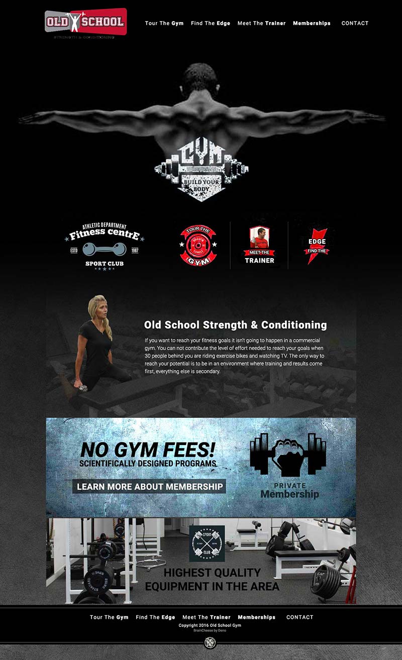 Old School Gym Homepage