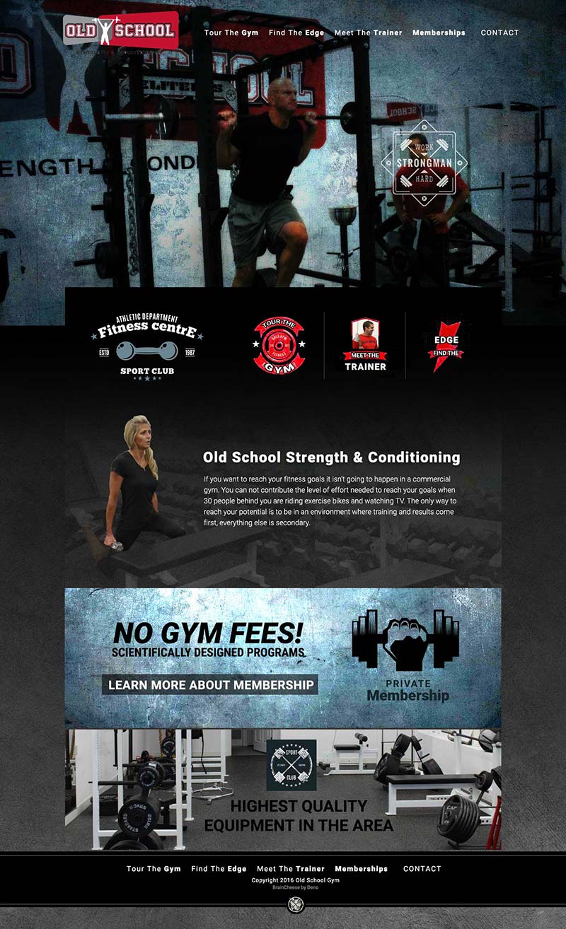 Rotating Banner Old School Gym